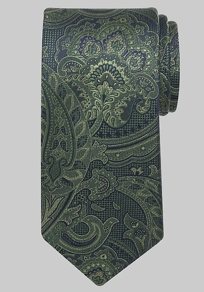 Men's Reserve Collection Paisley Tie at Jos. A. Bank, Green,