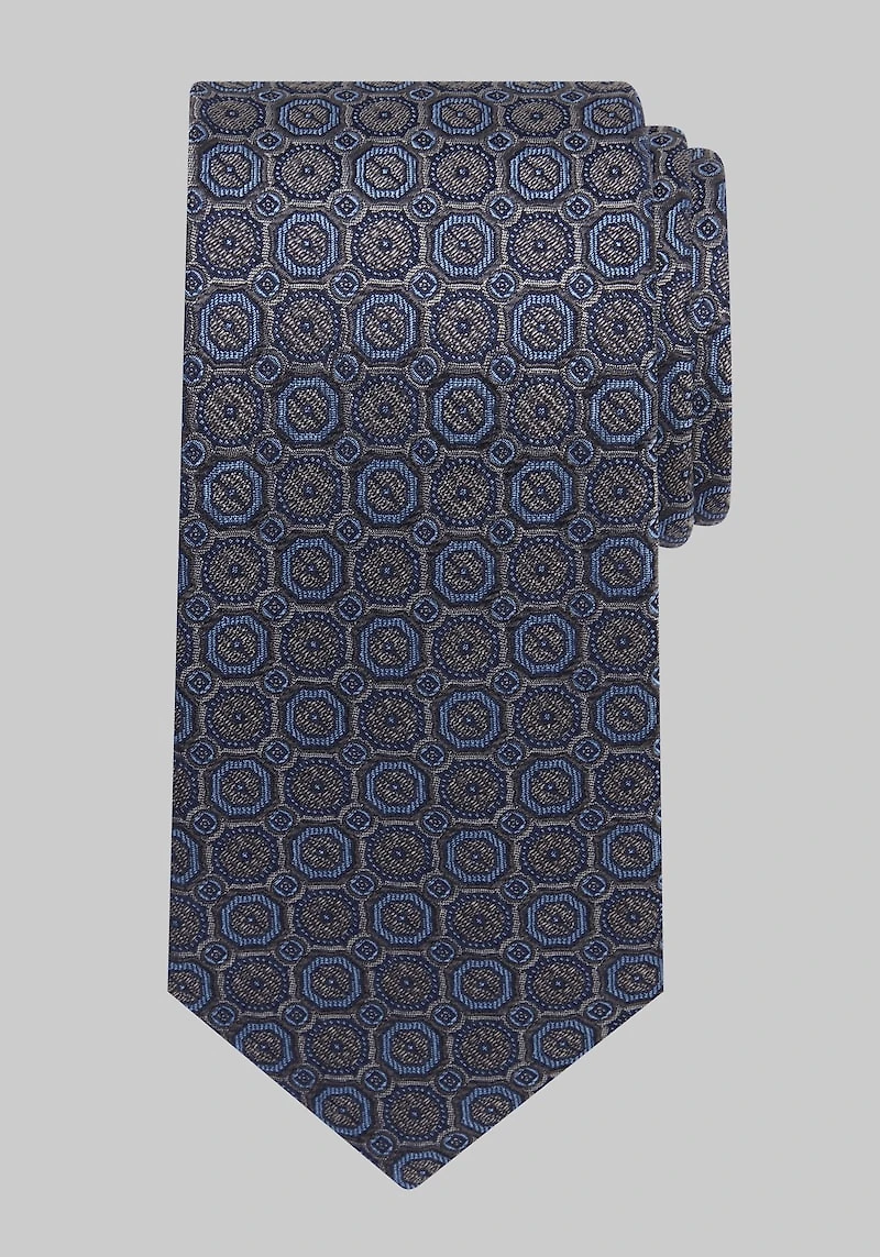 Men's Reserve Collection Medallion Tie at Jos. A. Bank, Charcoal/Grey,