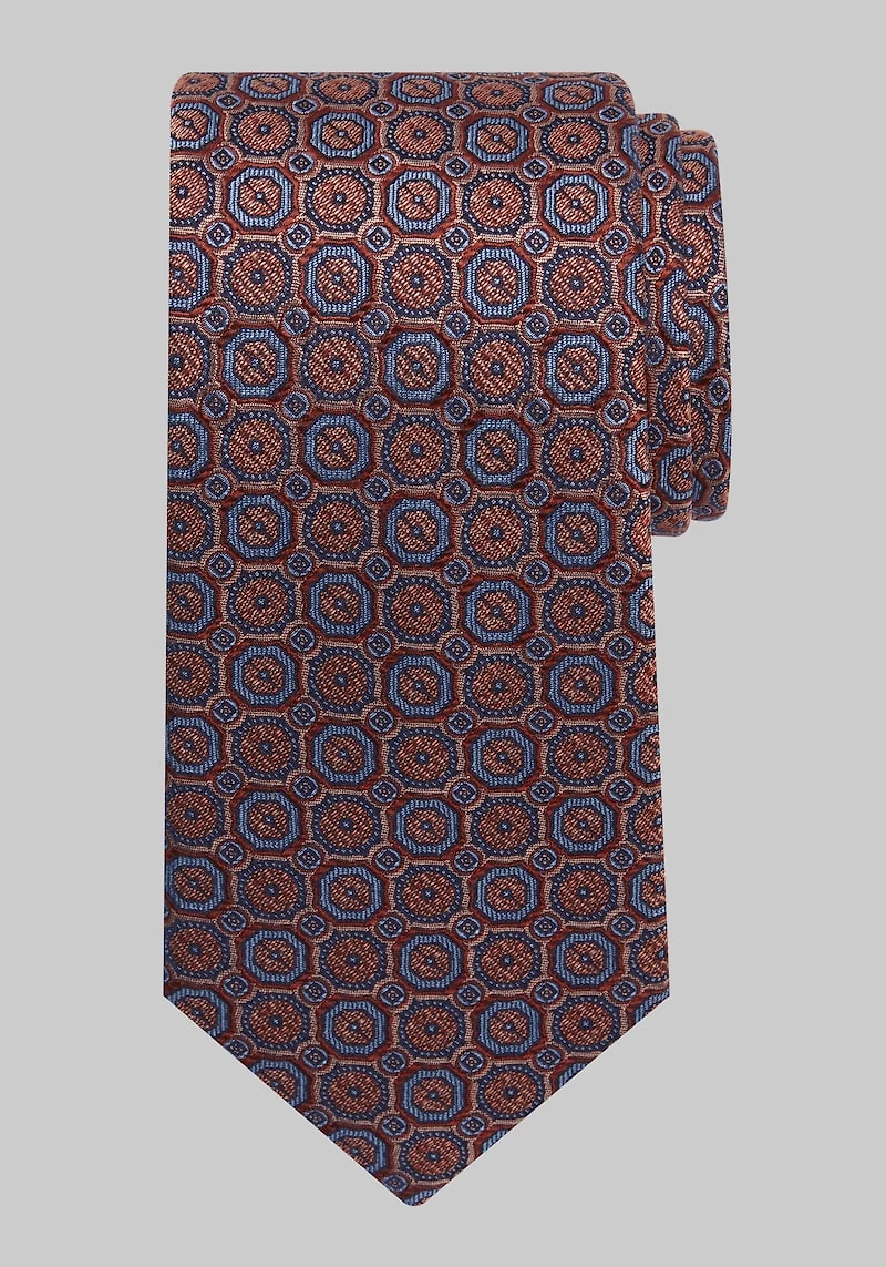 Men's Reserve Collection Medallion Tie at Jos. A. Bank, Orange/Rust,