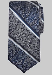 Men's Reserve Collection Paisley Stripe Tie at Jos. A. Bank, Blue/Navy,