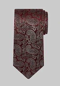 Men's Reserve Collection Tossed Paisley Tie at Jos. A. Bank, Burgundy,