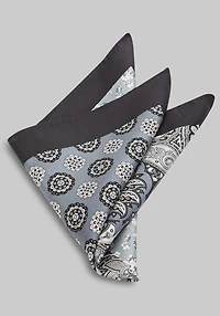 Men's Jos. A. Bank 4-Print Pocket Square at Jos. A. Bank, Black,
