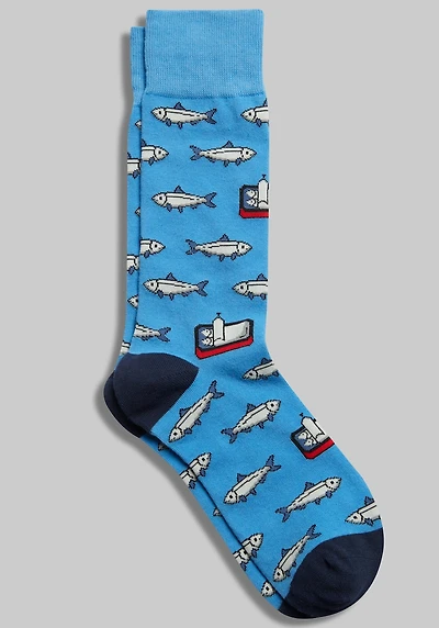 Men's Jos. A. Bank Sardines Socks at Jos. A. Bank, Blue,