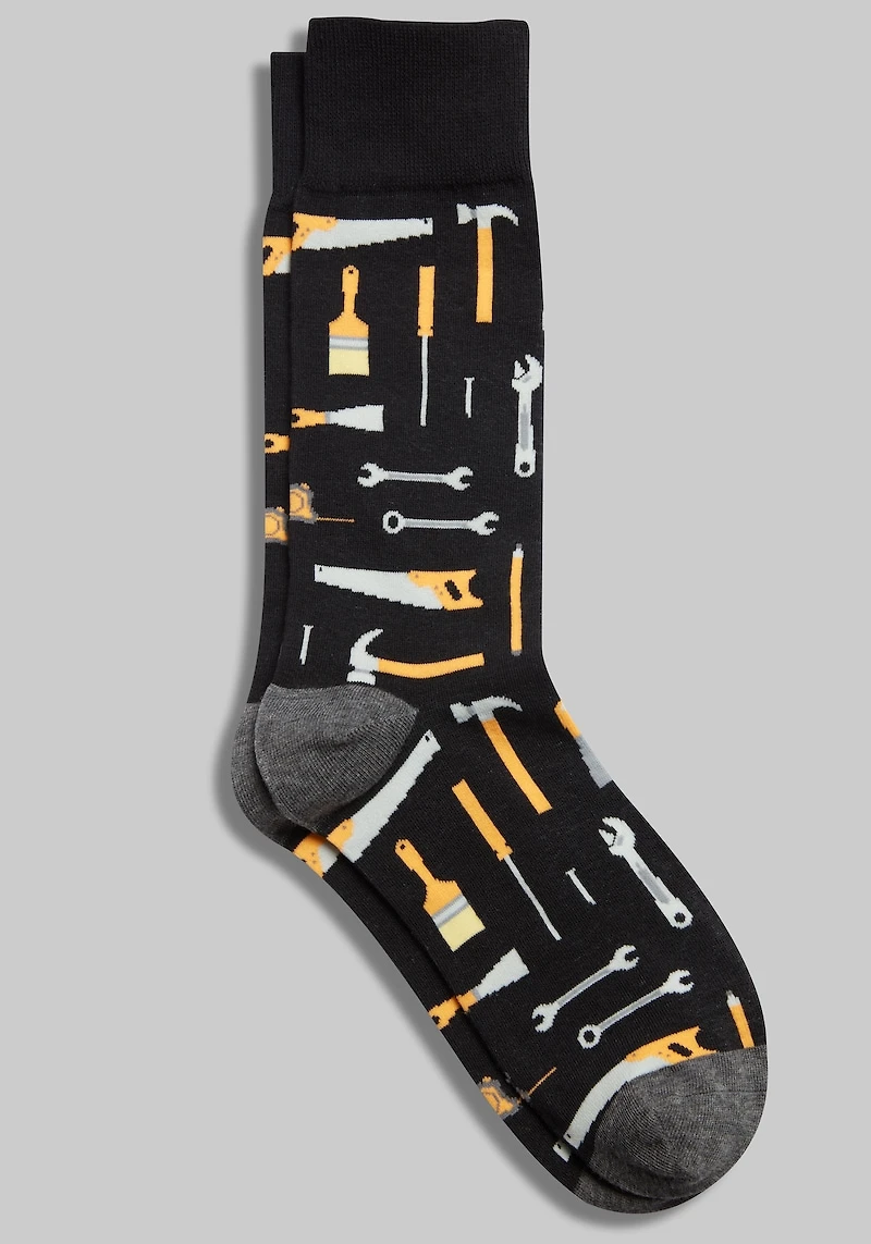 Men's Jos. A. Bank Tools Socks at Jos. A. Bank, Black,