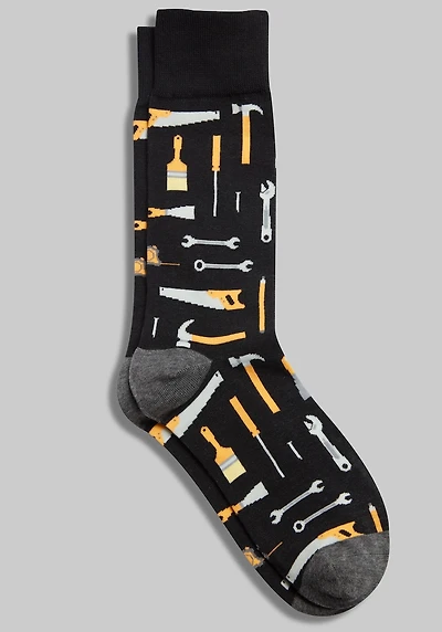 Men's Jos. A. Bank Tools Socks at Jos. A. Bank, Black,