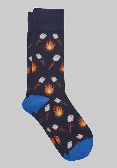 Men's Jos. A. Bank Toasted Marshmallow Socks at Jos. A. Bank, Blue/Xavier Navy,