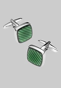 Men's Jos. A. Bank Textured Square Cufflinks at Jos. A. Bank, Green/Sage,