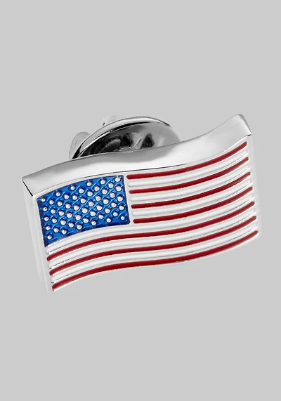 Men's Jos. A. Bank Flag Lapel Pin at Jos. A. Bank, Blue/Multi/Red,