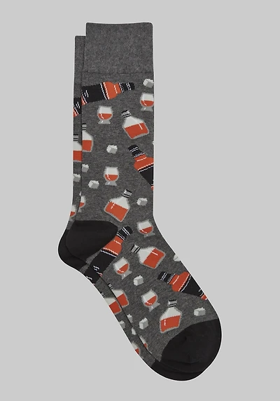 Men's Jos. A. Bank Drinks Socks at Jos. A. Bank, Heather Grey,