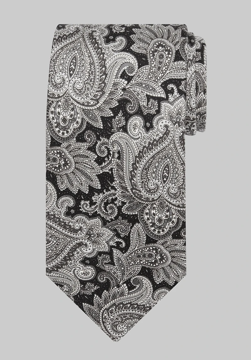 Men's Jos. A Bank Persian Paisley Tie at Jos. A. Bank, Black,