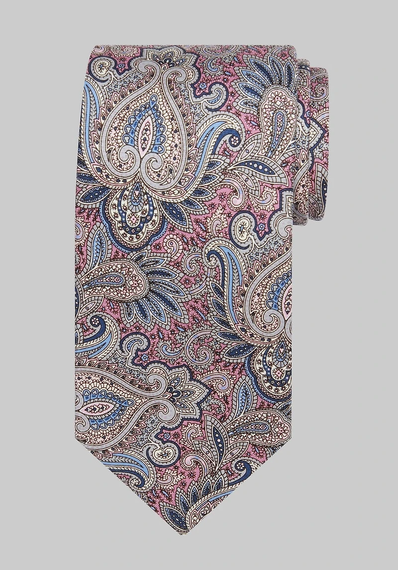 Men's Jos. A Bank Persian Paisley Tie at Jos. A. Bank, Pink,