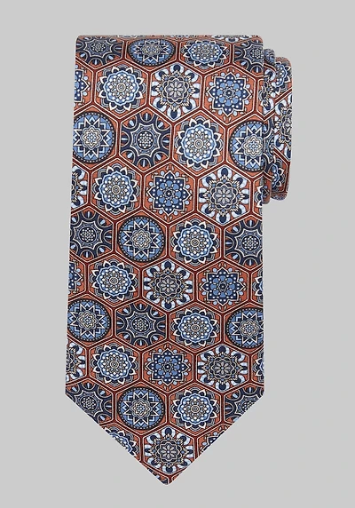 Men's Jos. A Bank Connecting Medallions Tie at Jos. A. Bank, Orange/Rust,