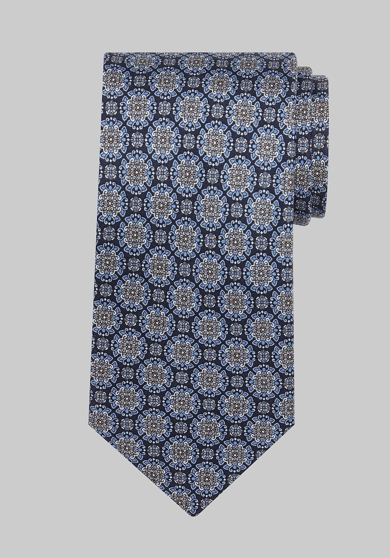 Men's Jos. A Bank Geo Medallion Tie at Jos. A. Bank, Blue,