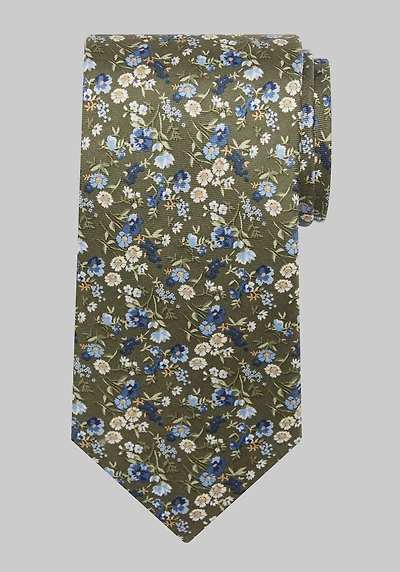 Men's Jos. A. Bank Abstract Floral Tie at Jos. A. Bank, Green,