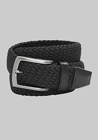 Men's Johnston & Murphy Woven Stretch Knit Belt at Jos. A. Bank, Black