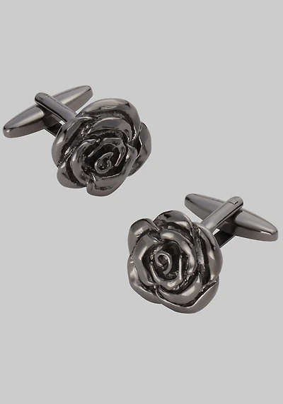 Men's Jos. A. Bank Flower Cufflinks at Jos. A. Bank, Gunmetal Grey/Metals,