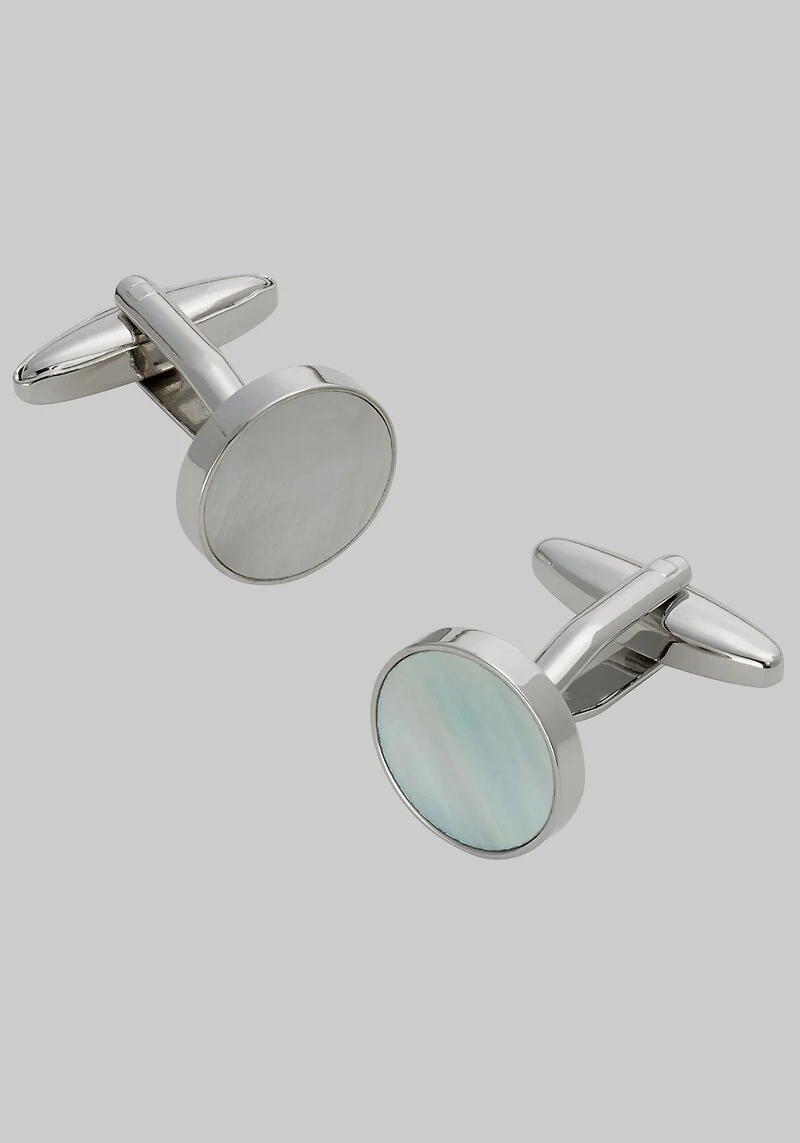 Men's Jos. A. Bank Mother-Of-Pearl Cufflinks at Jos. A. Bank, Cream/Mop/Silver/White,