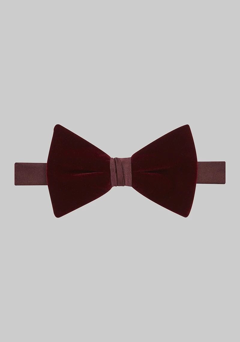 Men's Jos. A. Bank Velvet Pre-Tied Bow Tie at Jos. A. Bank, Burgundy,