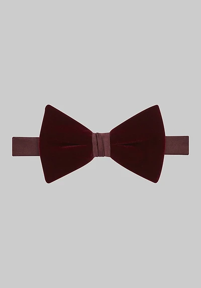 Men's Jos. A. Bank Velvet Pre-Tied Bow Tie at Jos. A. Bank, Burgundy,