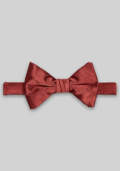 Men's Jos. A. Bank Two-Tone Pre-Tied Bow Tie at Jos. A. Bank, Burgundy/Wine,