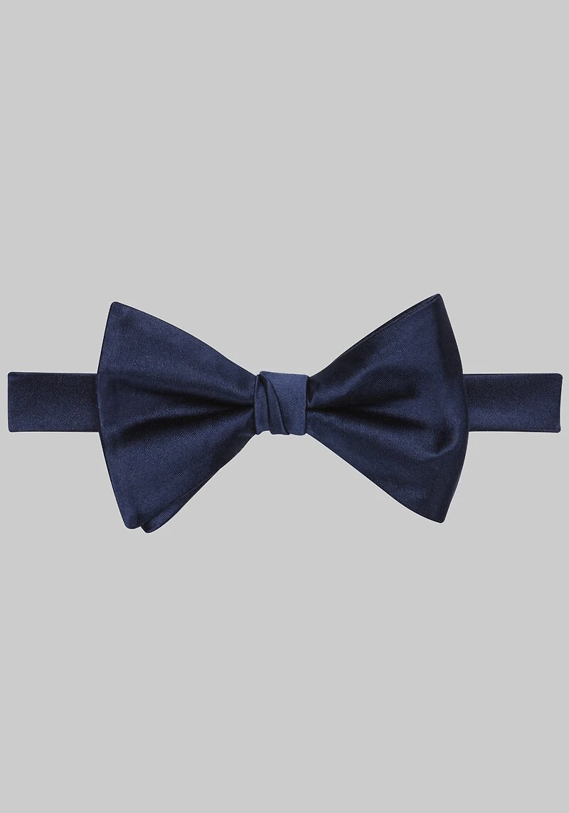 Men's Jos. A. Bank Satin Pre-Tied Bow Tie at Jos. A. Bank, Blue/Navy,