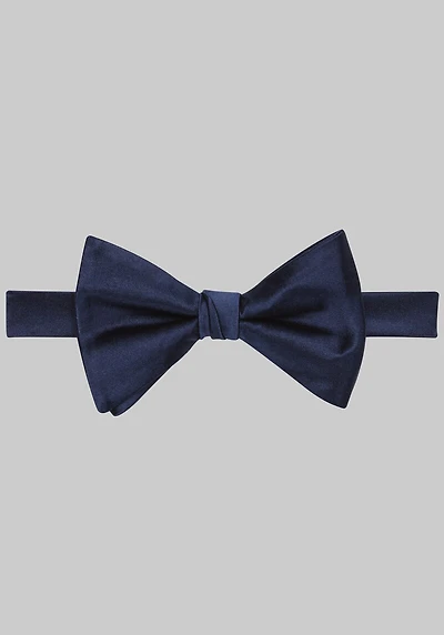 Men's Jos. A. Bank Satin Pre-Tied Bow Tie at Jos. A. Bank, Blue/Navy,