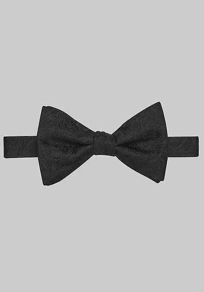 Men's Jos. A. Bank Tonal Paisley Pre-Tied Bow Tie at Jos. A. Bank, Black,