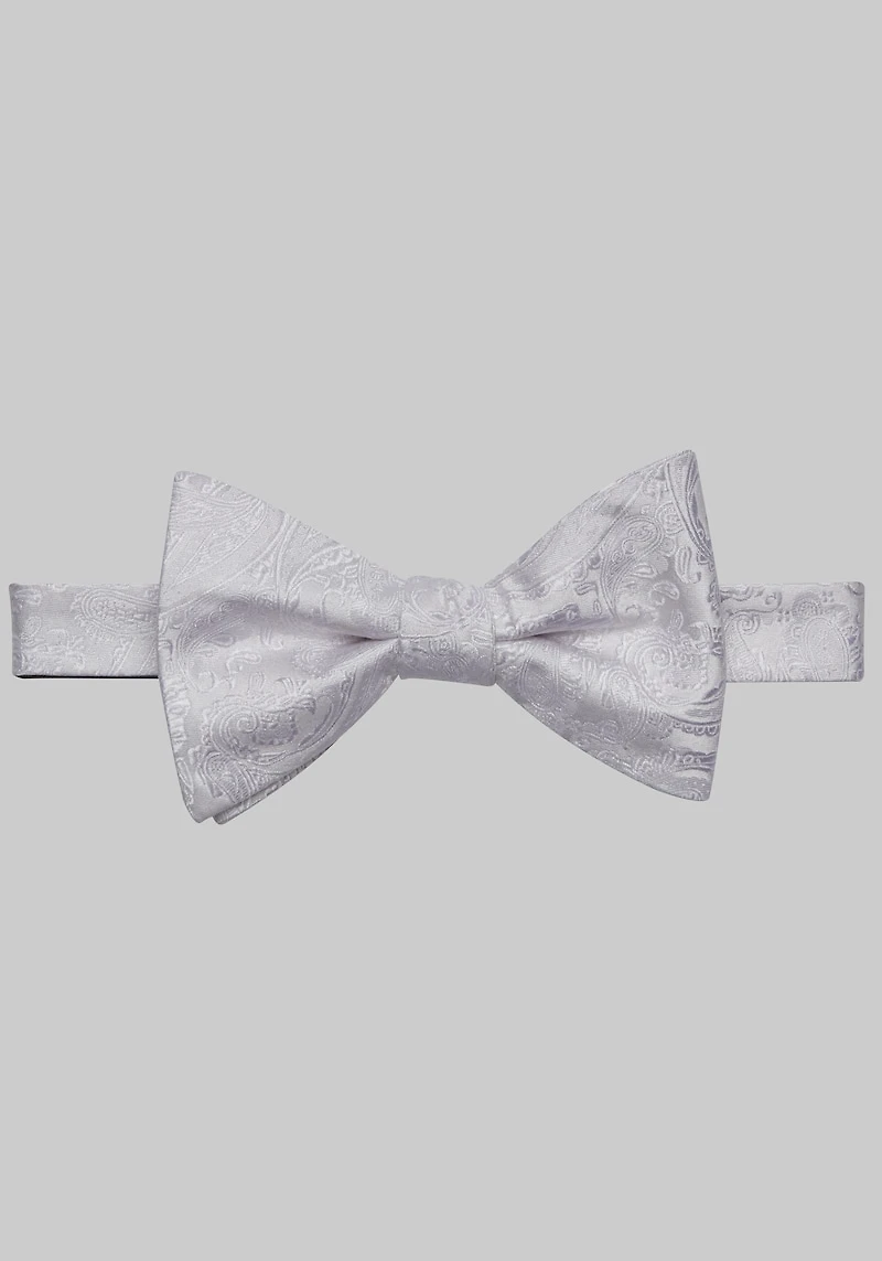 Men's Jos. A. Bank Tonal Paisley Pre-Tied Bow Tie at Jos. A. Bank, Cream/White,