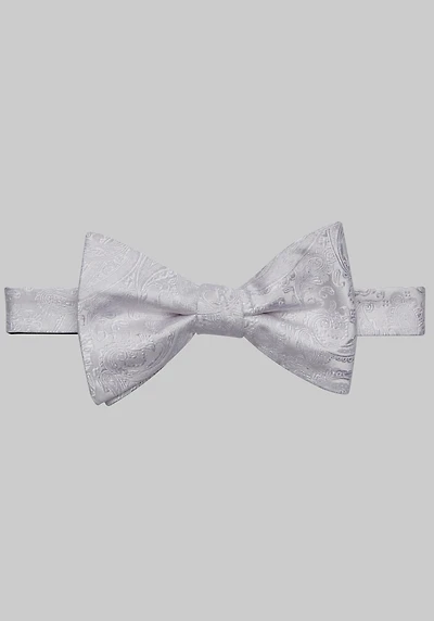 Men's Jos. A. Bank Tonal Paisley Pre-Tied Bow Tie at Jos. A. Bank, Cream/White,