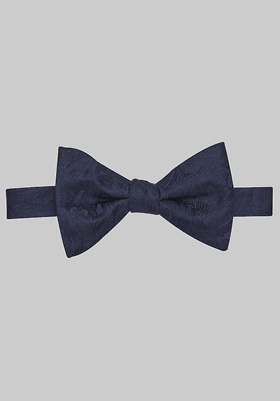 Men's Jos. A. Bank Tonal Paisley Pre-Tied Bow Tie at Jos. A. Bank, Blue/Navy,