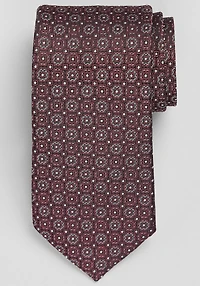 Men's Traveler® Collection Intricate Geo Tie at Jos. A. Bank, Burgundy,