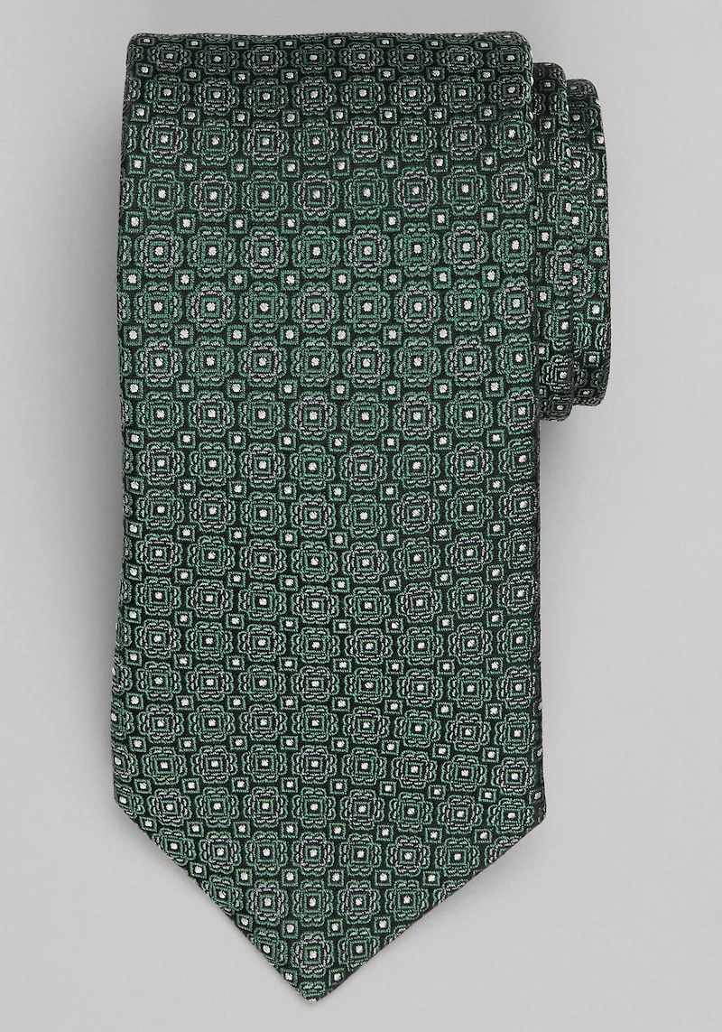 Men's Traveler® Collection Intricate Geo Tie at Jos. A. Bank, Green,