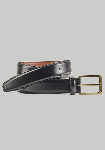 Men's Johnston & Murphy Smooth Leather Dress Belt at Jos. A. Bank, Black