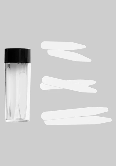 Men's Jos. A. Bank Plastic Collar Stays, 28-Pack at Jos. A. Bank, Cream/White,
