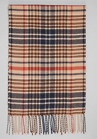 Men's Jos. A. Bank Classic Plaid Scarf at Jos. A. Bank, Brown/Orange/Rust,