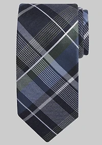 Men's Traveler Collection Super Plaid Tie at Jos. A. Bank, Green,