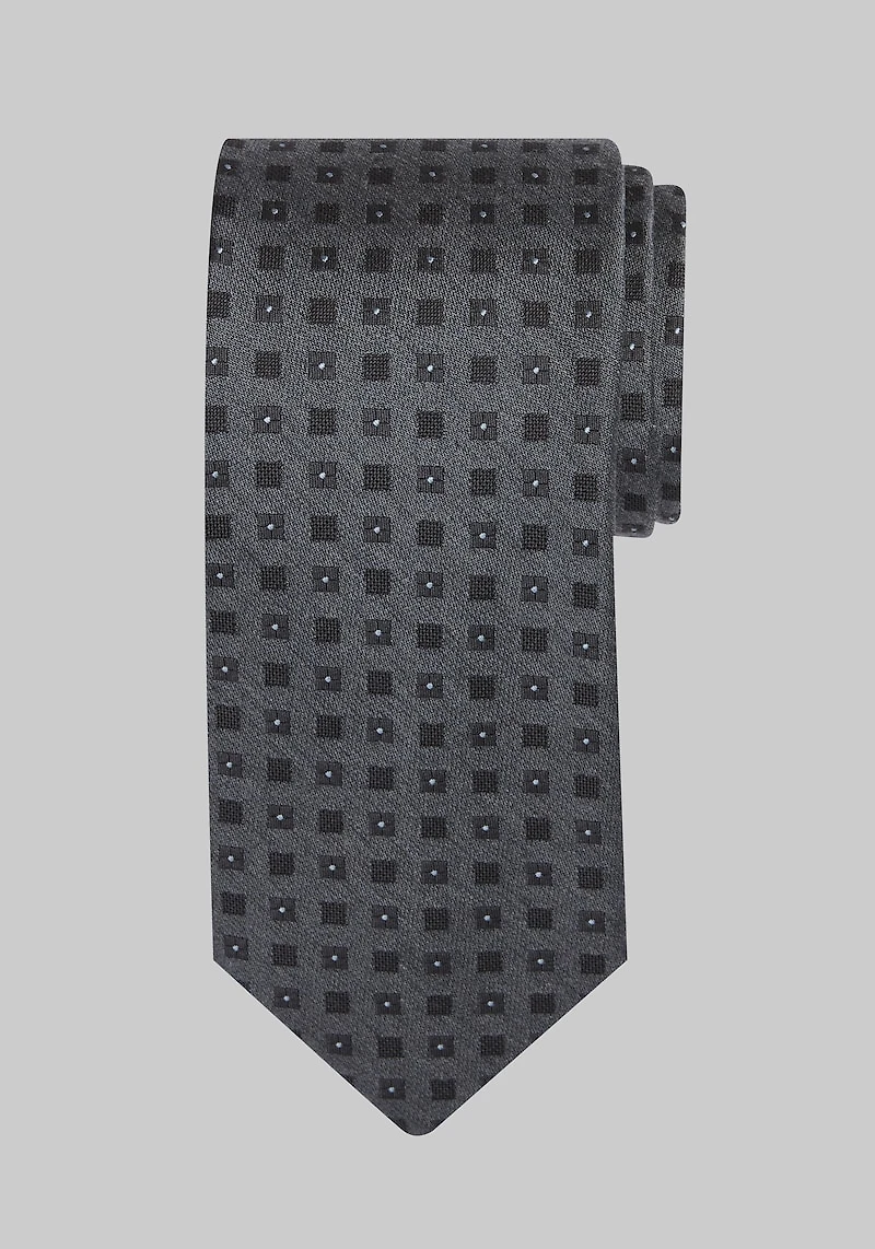 Men's Jos. A. Bank Square Dot Tie at Jos. A. Bank, Charcoal/Grey,