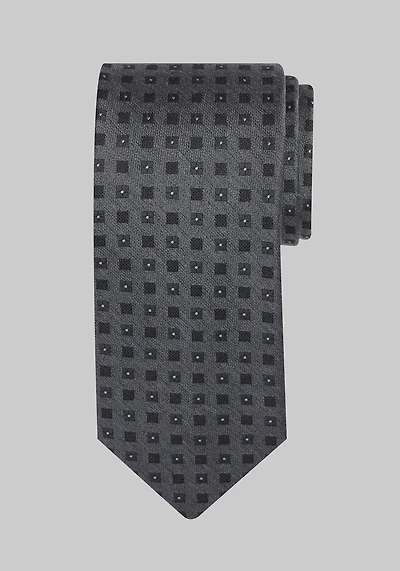 Men's Jos. A. Bank Square Dot Tie at Jos. A. Bank, Charcoal/Grey,
