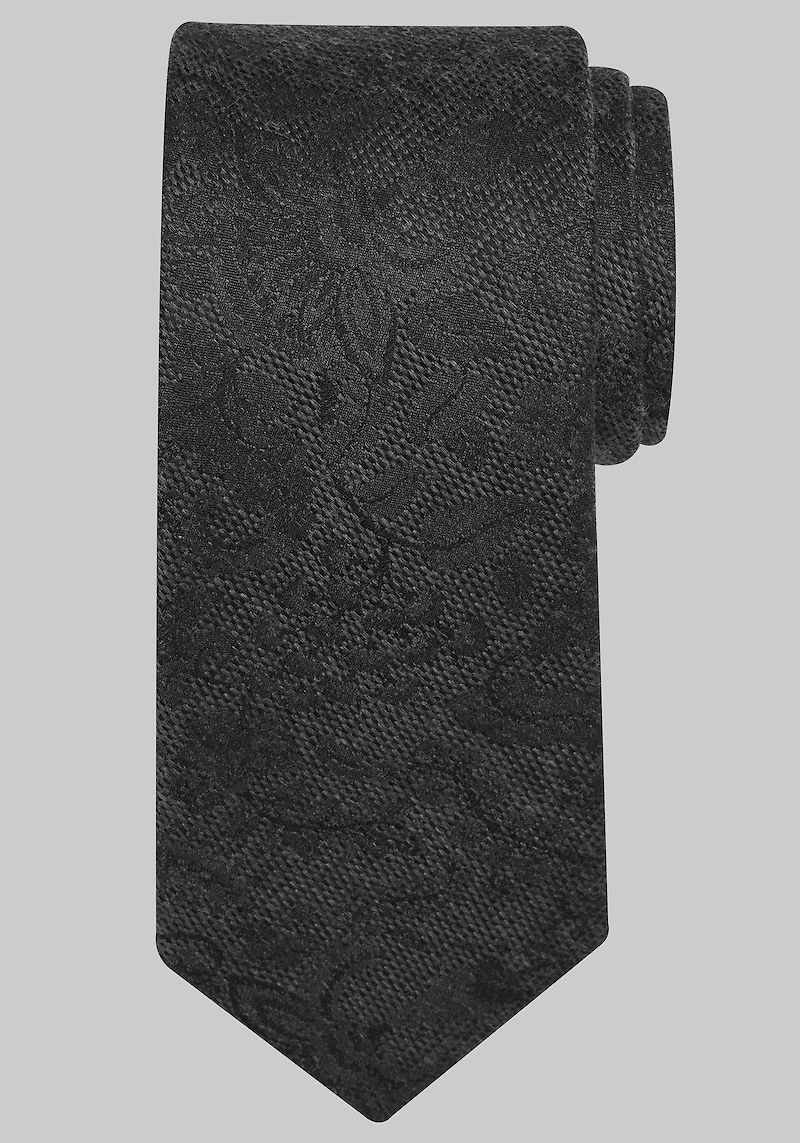 Men's Jos. A. Bank Fortune Floral Tie at Jos. A. Bank, Charcoal/Grey,
