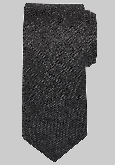 Men's Jos. A. Bank Fortune Floral Tie at Jos. A. Bank, Charcoal/Grey,