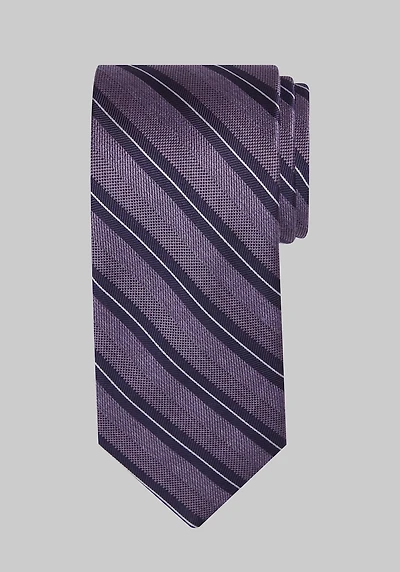 Men's Jos. A. Bank Wide Classic Stripe Tie at Jos. A. Bank, Purple,