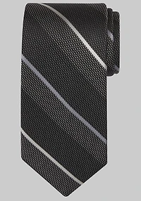 Men's Traveler Collection Pebbled Stripe Tie at Jos. A. Bank, Black,