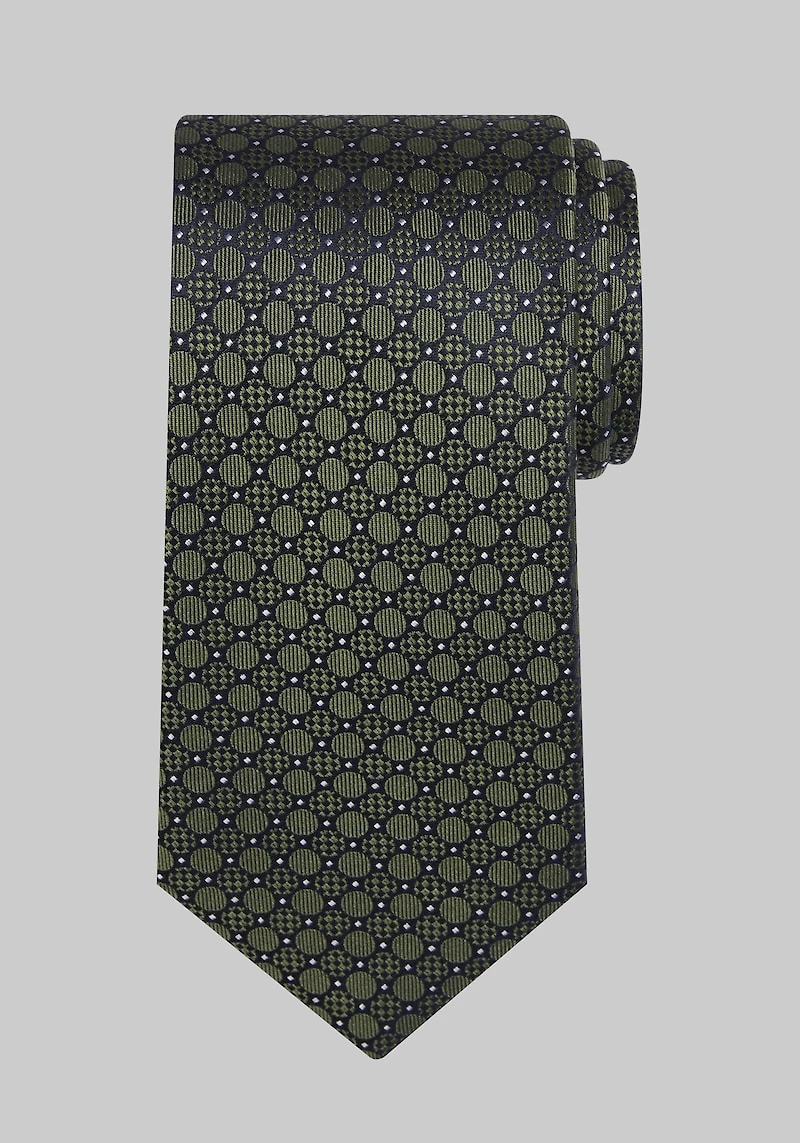 Men's Traveler Collection Circle Neat Tie at Jos. A. Bank, Green,