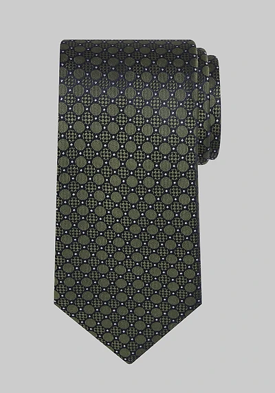 Men's Traveler Collection Circle Neat Tie at Jos. A. Bank, Green,