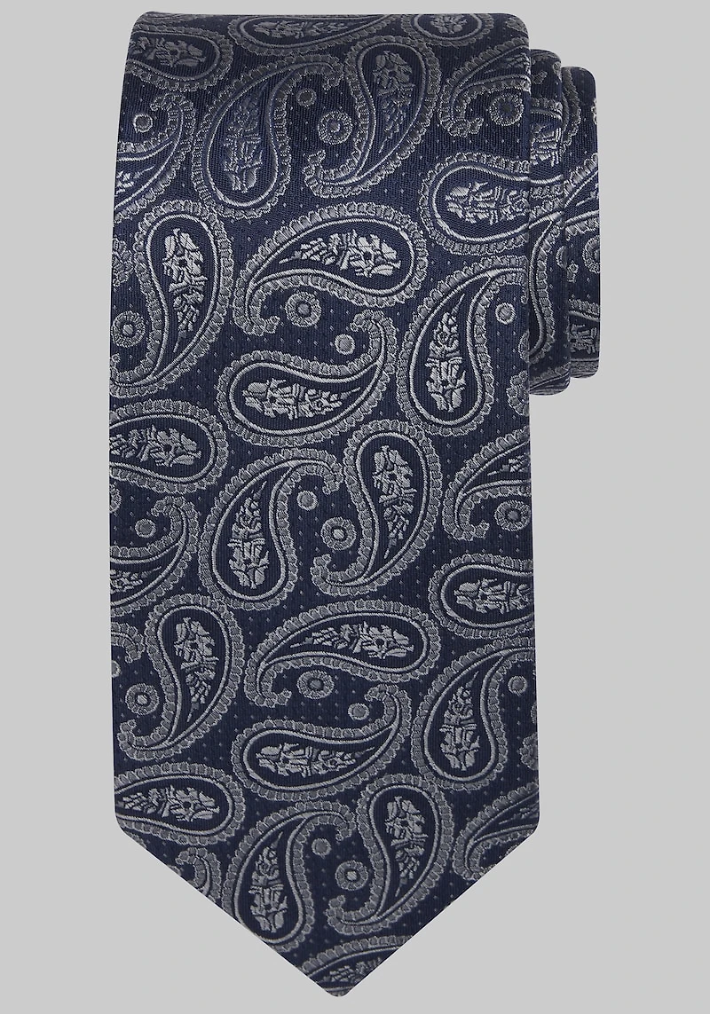 Men's Traveler Collection Balena Paisley Tie at Jos. A. Bank, Grey,