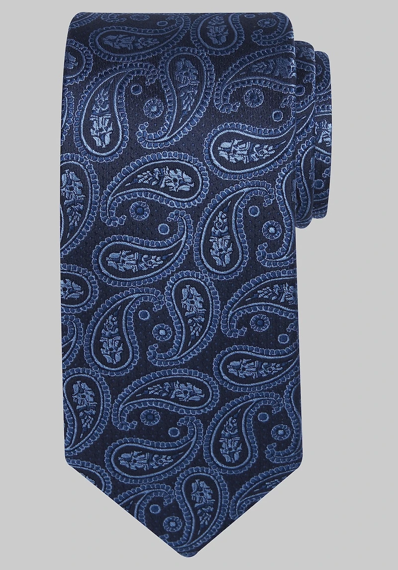 Men's Traveler Collection Balena Paisley Tie at Jos. A. Bank, Blue,