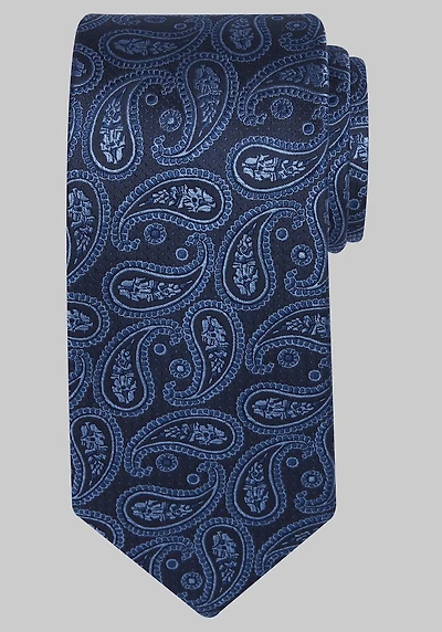 Men's Traveler Collection Balena Paisley Tie at Jos. A. Bank, Blue,