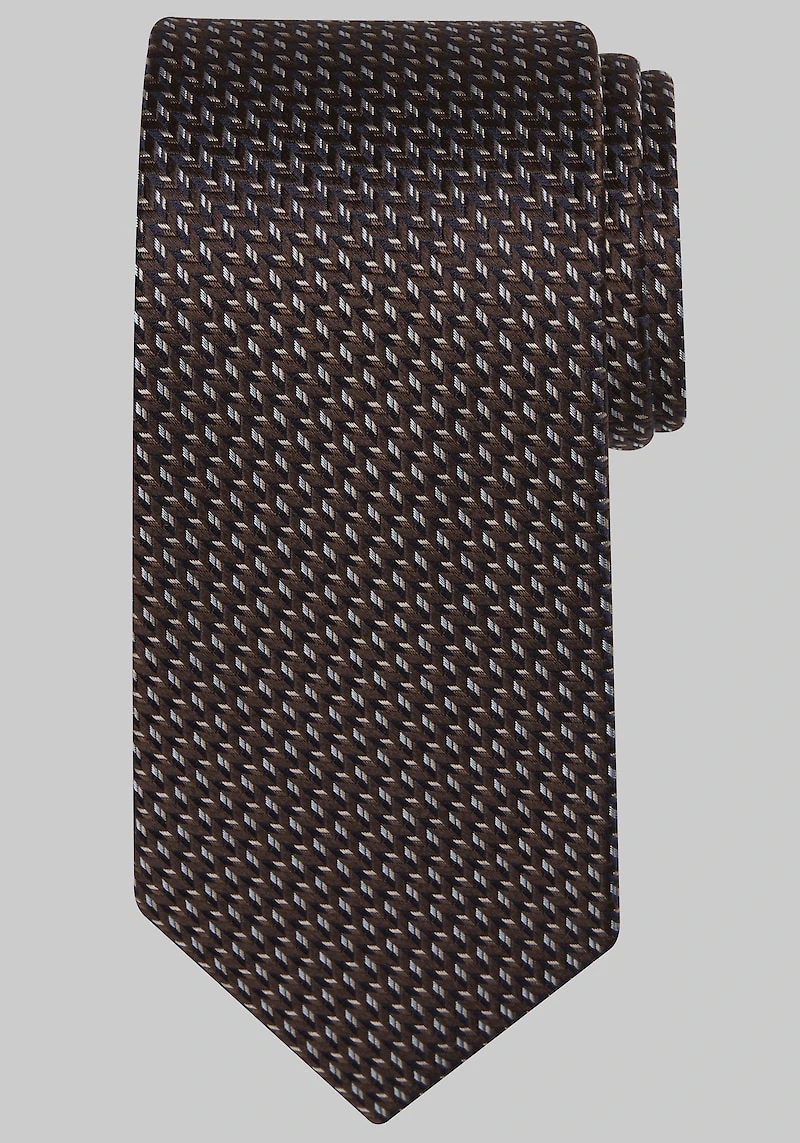 Men's Reserve Collection Chevron Neat Tie at Jos. A. Bank, Brown,