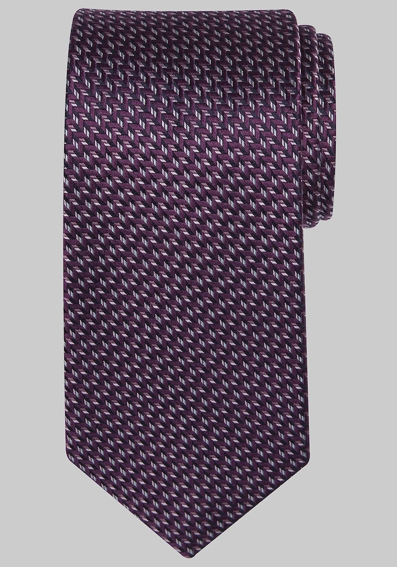 Men's Reserve Collection Chevron Neat Tie at Jos. A. Bank, Plum/Purple,