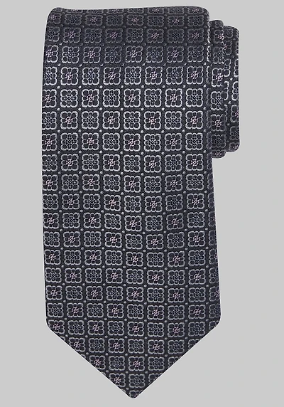 Men's Reserve Collection Floral Tile Tie at Jos. A. Bank, Black,